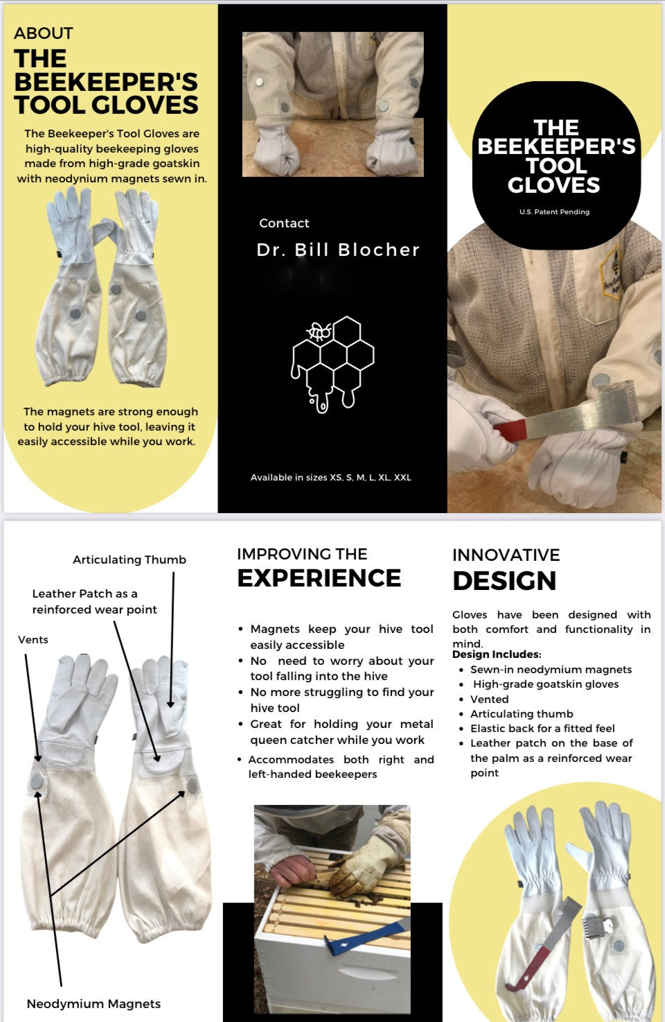 Beekeeper's Tool Gloves (No Tools Included)